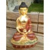 Statue de Bouddha  Amitabha 21cm Or