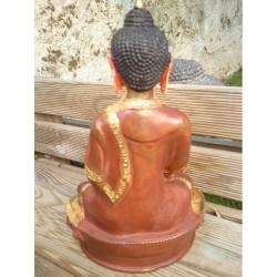 Statue de Bouddha  Amitabha 21cm Or