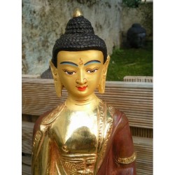 Statue de Bouddha  Amitabha 21cm Or