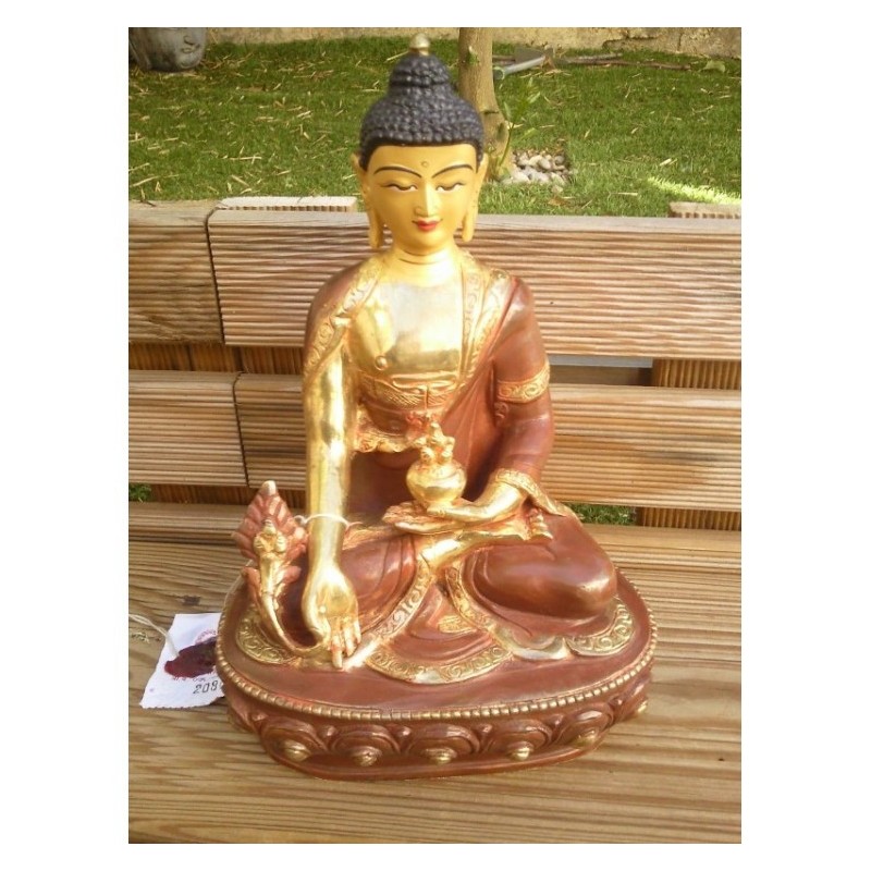 Statue de Bouddha  Médecine Or 21cm