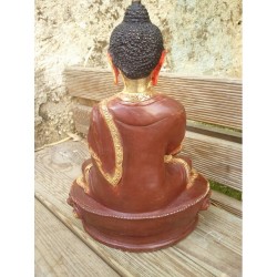 Statue de Bouddha  Vairochana Or 21cm