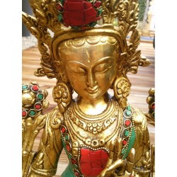 Statue de bouddha Tara Blanche 28cm