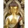 Statue de Bouddha  Amoghasiddhi 29cm tricolor