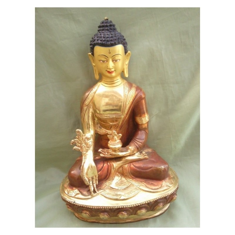 Statue de Bouddha  Médecine Or 32cm