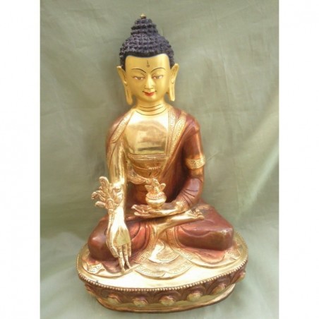 Statue de Bouddha  Médecine Or 32cm