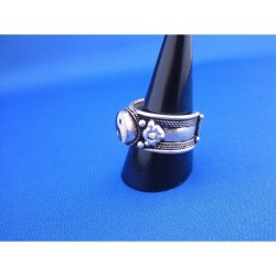 Bague Tibétaine en os Ying Yang