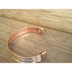 Bracelet magnétique en cuivre 1cm