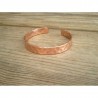Bracelet pur cuivre martelé 0.9cm