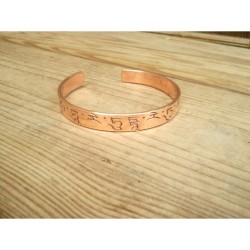 Bracelet en cuivre mantra...