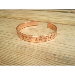 Bracelet en cuivre mantra...