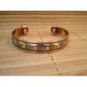 Bracelet magnétique indien en cuivre Bouddha 1cm