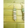 Boucles d'oreilles perles de Aventurine verte