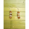 Boucles d'oreilles perles en Oeil de Tigre