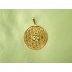 Pendentif Fleur de vie avec Aum