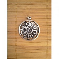 Pendentif Tibétain 3.4cm Mantra Aum