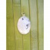 Pendentif en Labradorite blanche ou Pierre de lune rainbow