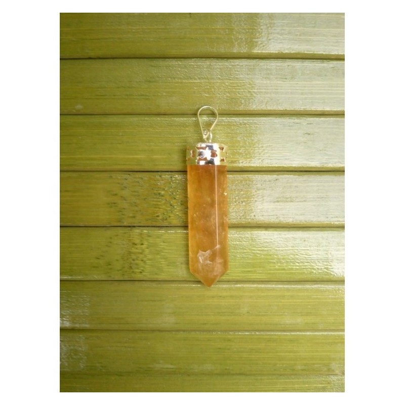 Pendentif simple terminaison Citrine