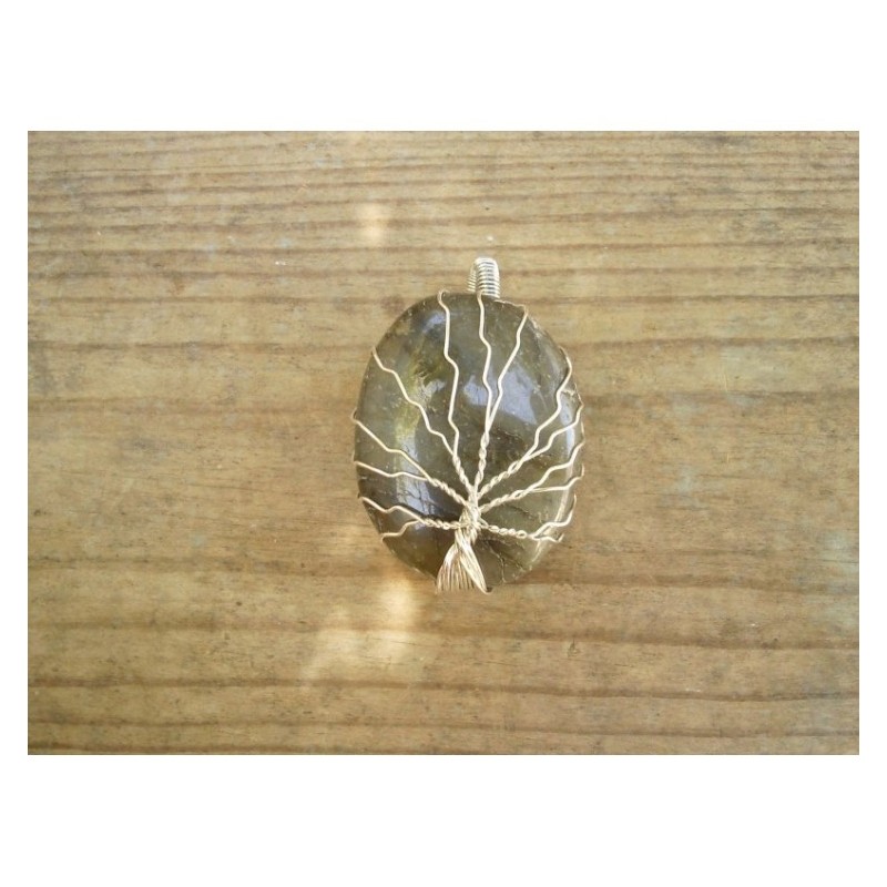 Pendentif indien Arbre en Labradorite