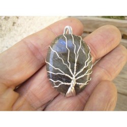 Pendentif indien Arbre en Labradorite