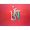 Pendentif Tibétain Symbole Aum Turquoise