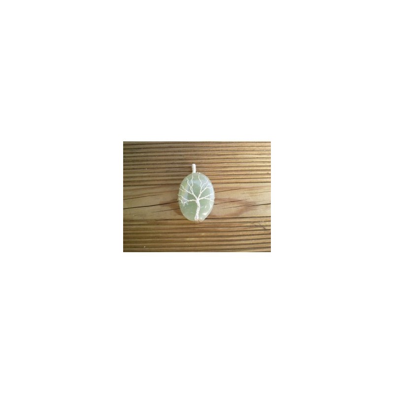 Pendentif indien Arbre en Aventurine verte