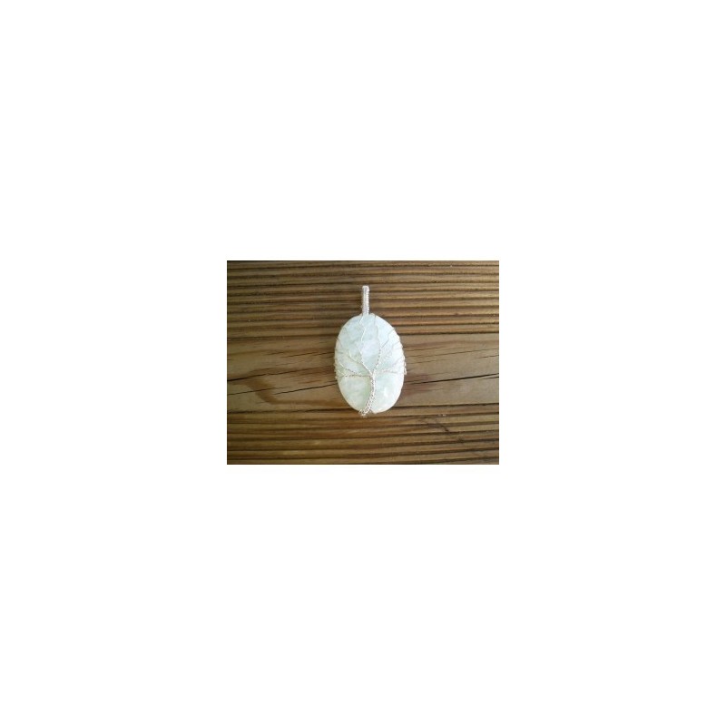 Pendentif indien Arbre en Amazonite