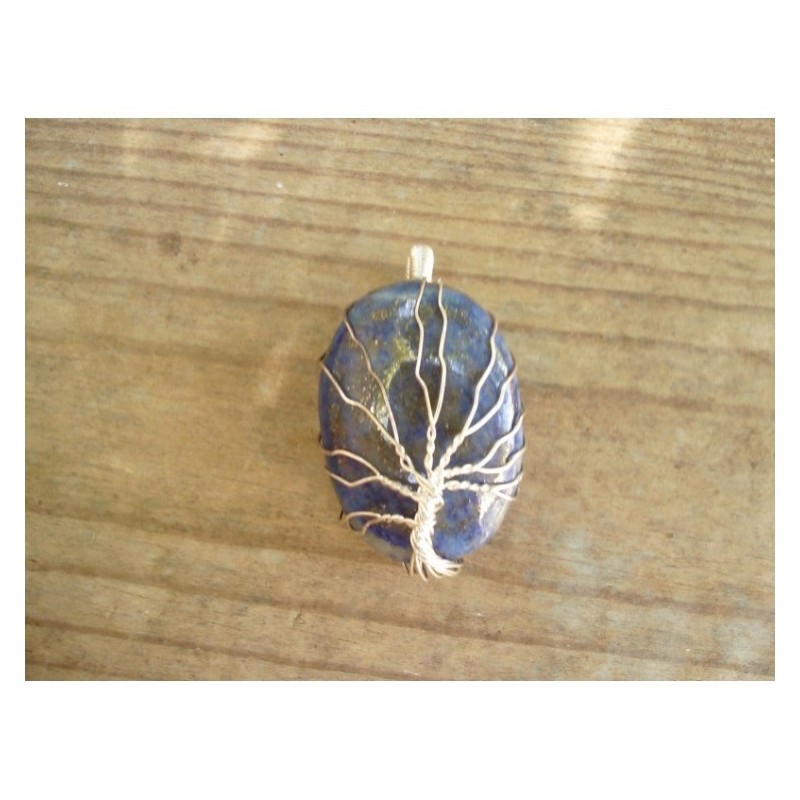 Pendentif indien Arbre en Lapis Lazuli