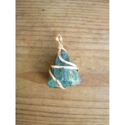 Pendentif en Apatite bleue