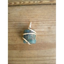 Pendentif en Apatite bleue