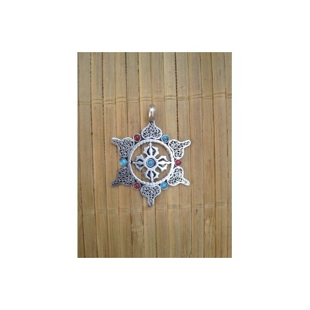 Pendentif Tibétain double Dorje Lotus