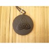 Pendentif Triskel en Obsidienne noire n°2