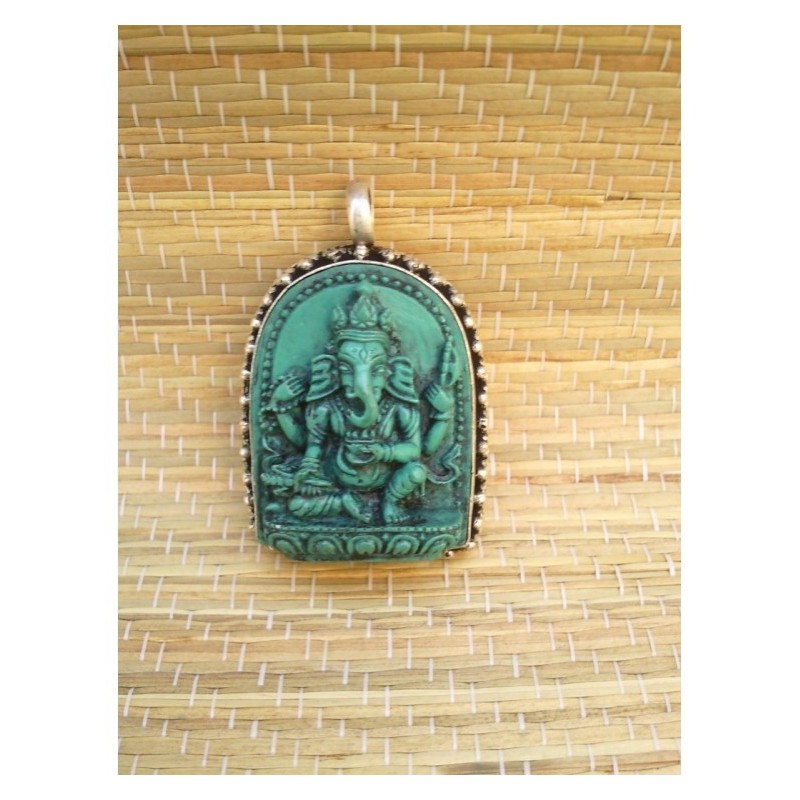 Pendentif Amulette Tibétain Ganesh