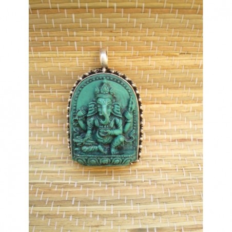Pendentif Amulette Tibétain Ganesh