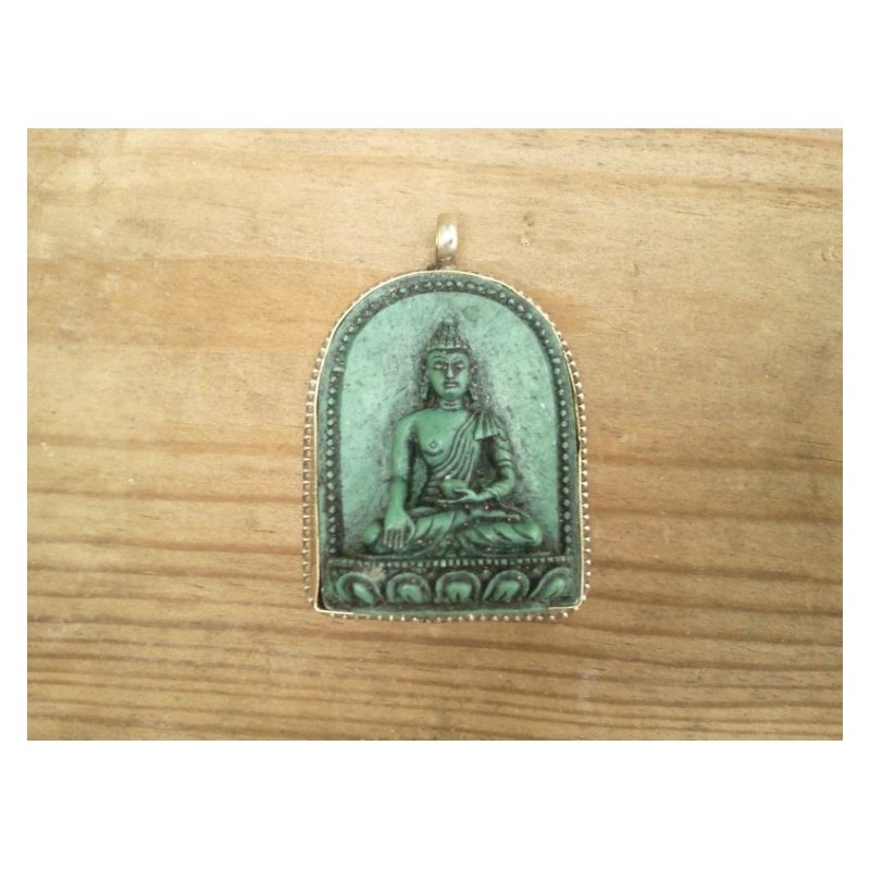 Pendentif Amulette Tibétain Bouddha Shakyamuni