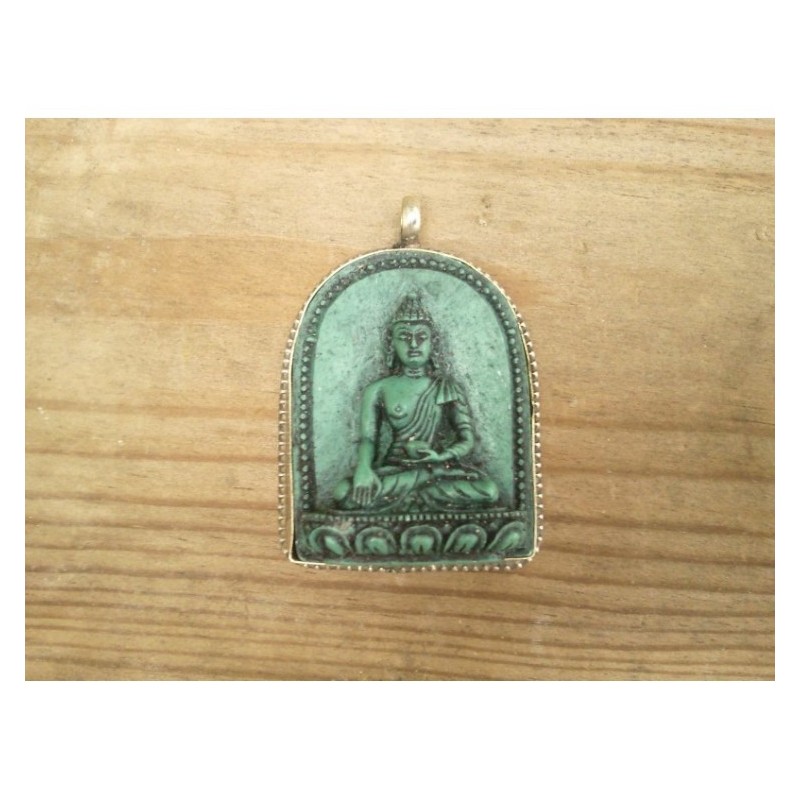 Pendentif Amulette Tibétain Bouddha