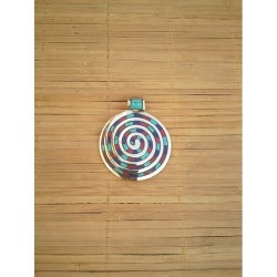 Pendentif Tibétain mix Aum 5.2cm