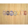 Lot de 7 pendentifs ovales pour chakras