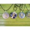 set de 7 pendentifs gravés pour chakras