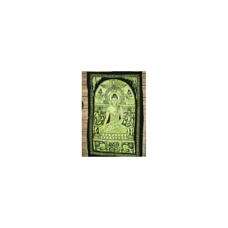 Batik Bouddha Shakyamuni 110x70cm vert