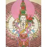 Affiche en Lokta avec Avalokiteshvara