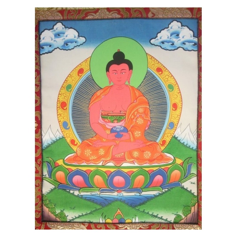 Thangka Bouddha Amitabha Tangka 78x49cm