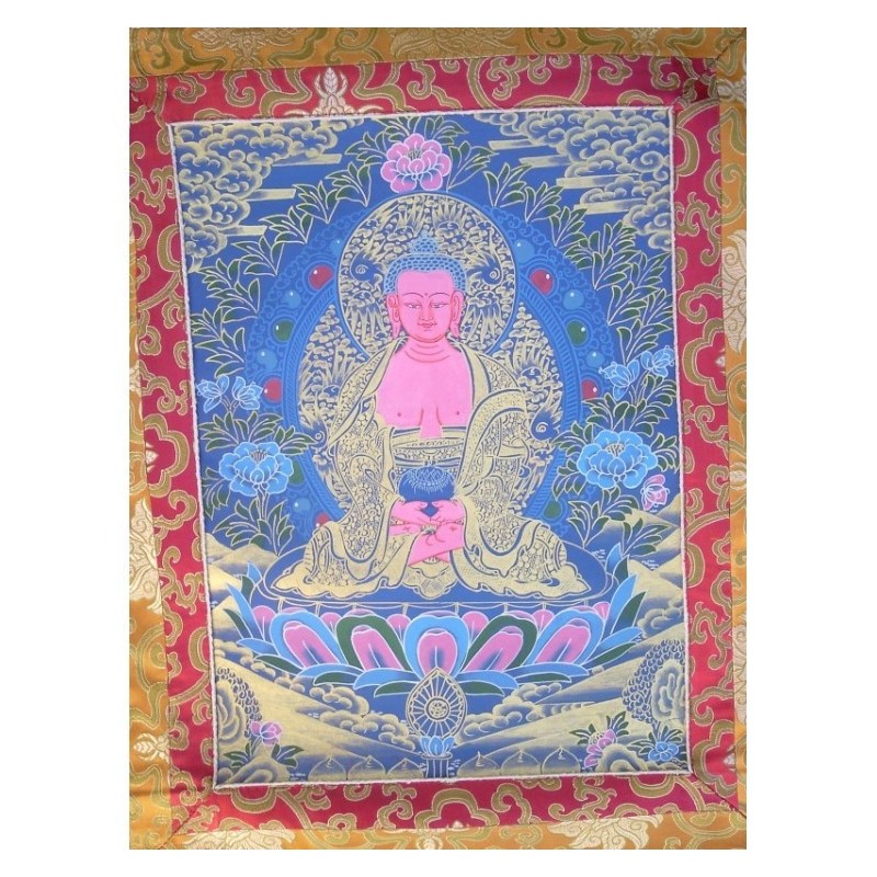 Thangka Bouddha Amithaba Tangka 86x52cm