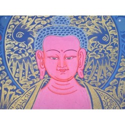 Thangka Bouddha Amithaba Tangka 86x52cm