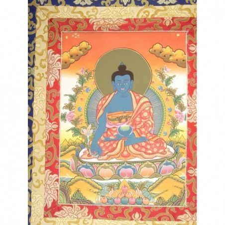 Thangka Bouddha medecine Tangka 85x50cm