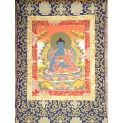 Thangka Bouddha medecine Tangka 85x50cm