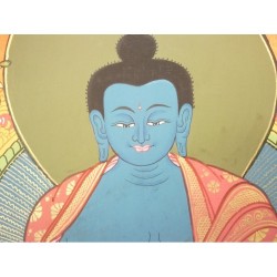 Thangka Bouddha medecine Tangka 85x50cm