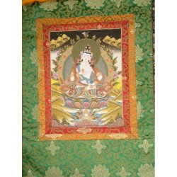 Thangka Bouddha Vajrasattva Tangka 83x51cm