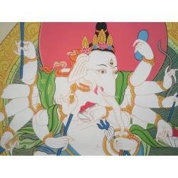 Thangka de Ganesh 107x63cm Tangka