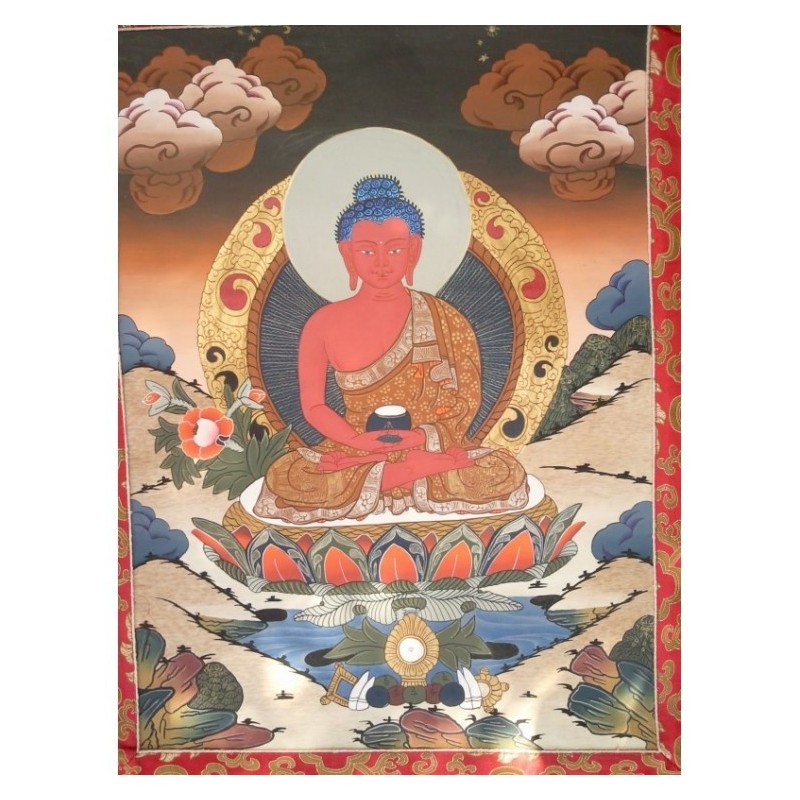 Thangka Bouddha Amitabha Tangka 109x60cm