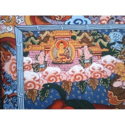 Thangka Roue de Vie 100x62cm Tangka Wheel of life